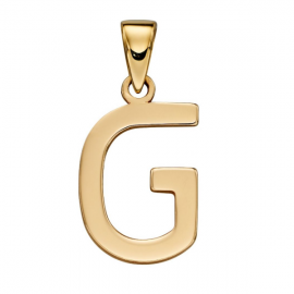 Gold Letter 'G' Pendant (GP 2206)